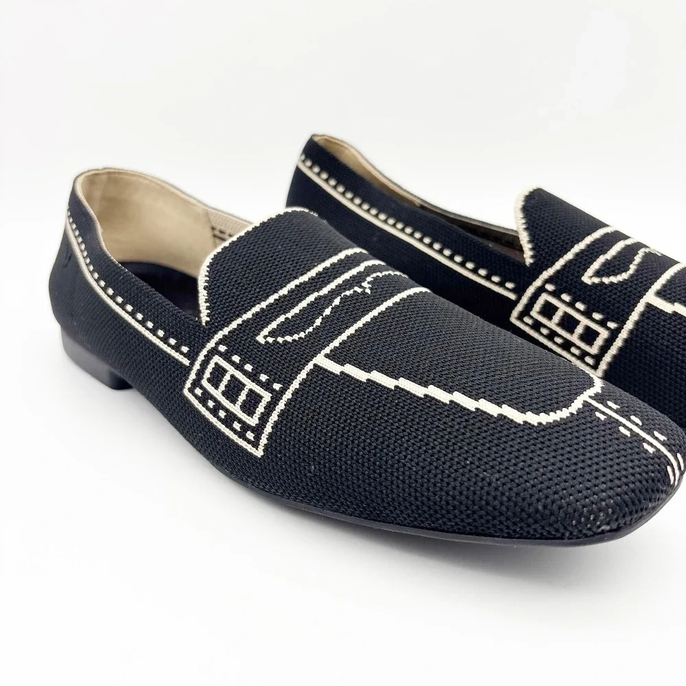 NWB Vivaia Sierra Slip On Washable Loafers in Black Size 40 - Picture 7 of 16
